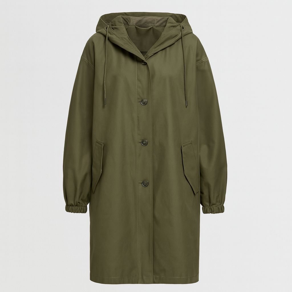 The Liriel Waterproof Windbreaker Jacket – Jacket – Army Green – Lila Faye