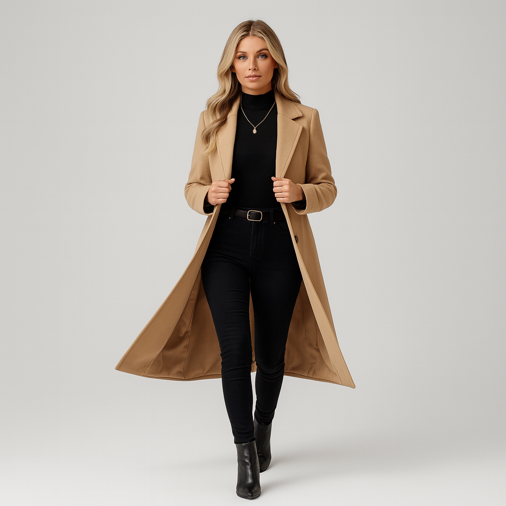 The Evelyne Long Overcoat – Coat – – Lila Faye