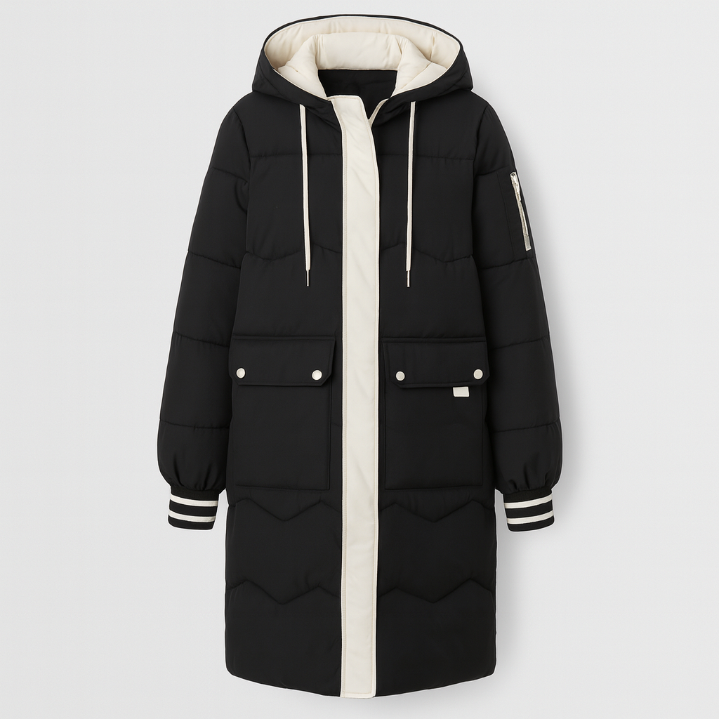 The Aurora Winter Down Parka – Jacket – Black – Lila Faye