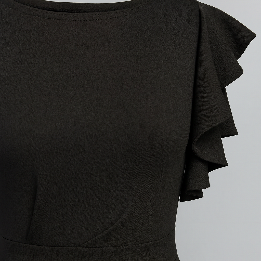 The Helena Ruffle Midi Dress – Dress – – Lila Faye