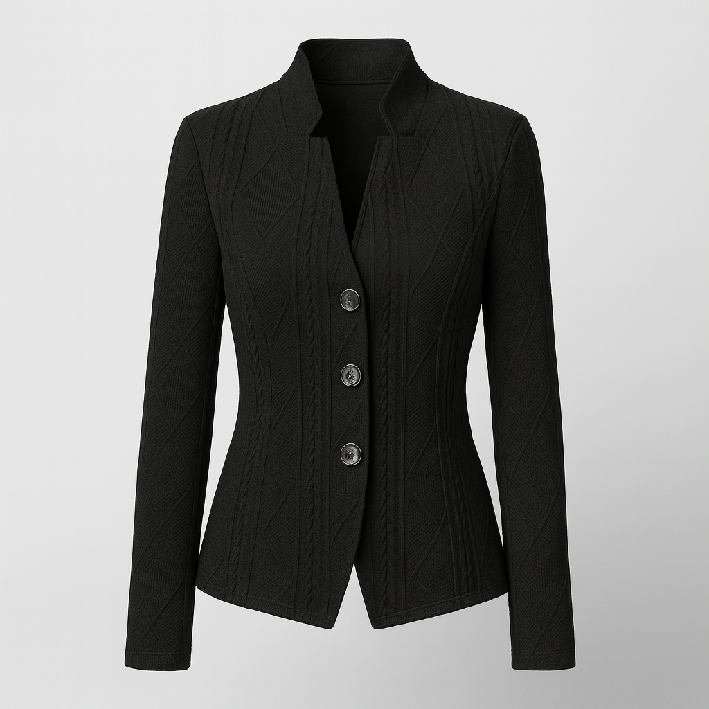 The Celine Tailored Jacket – Jacket – Black – Lila Faye