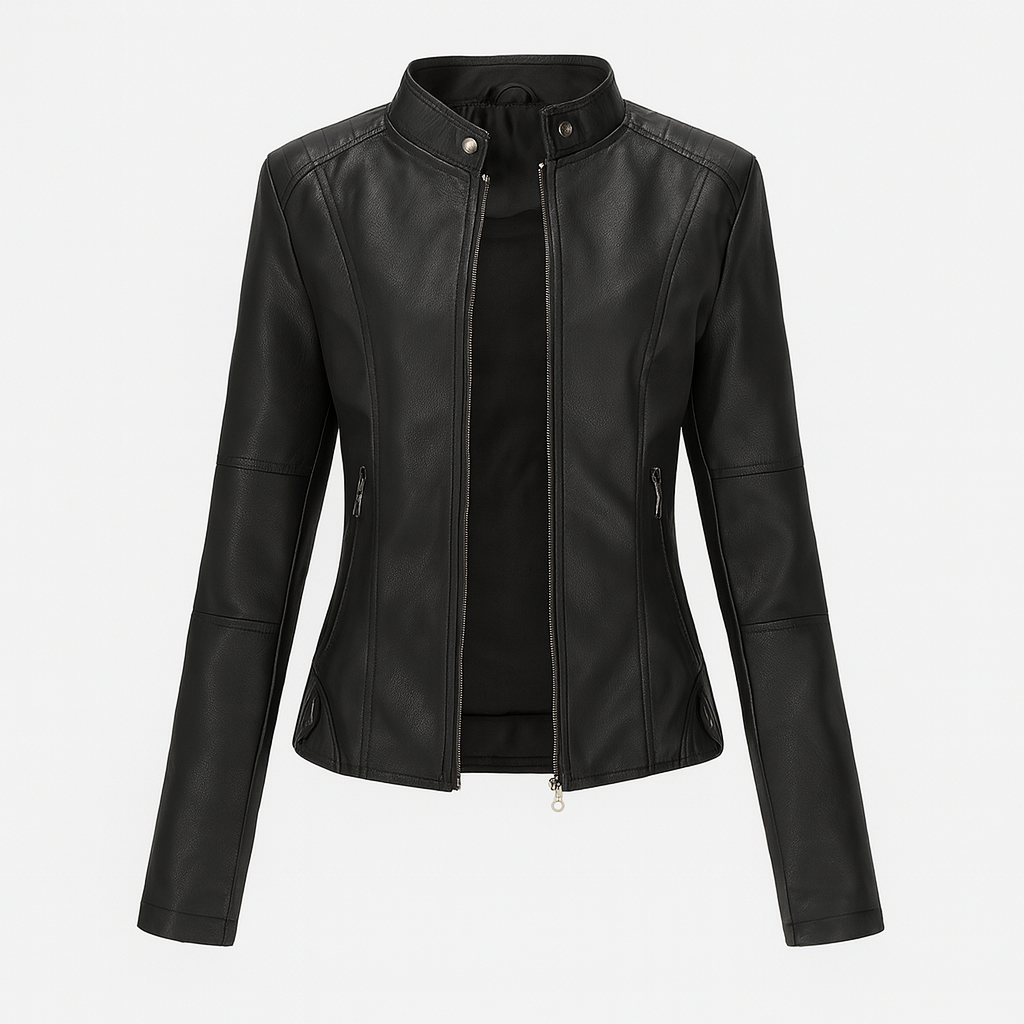 The Liriel Leather Jacket – Jacket – Black – Lila Faye