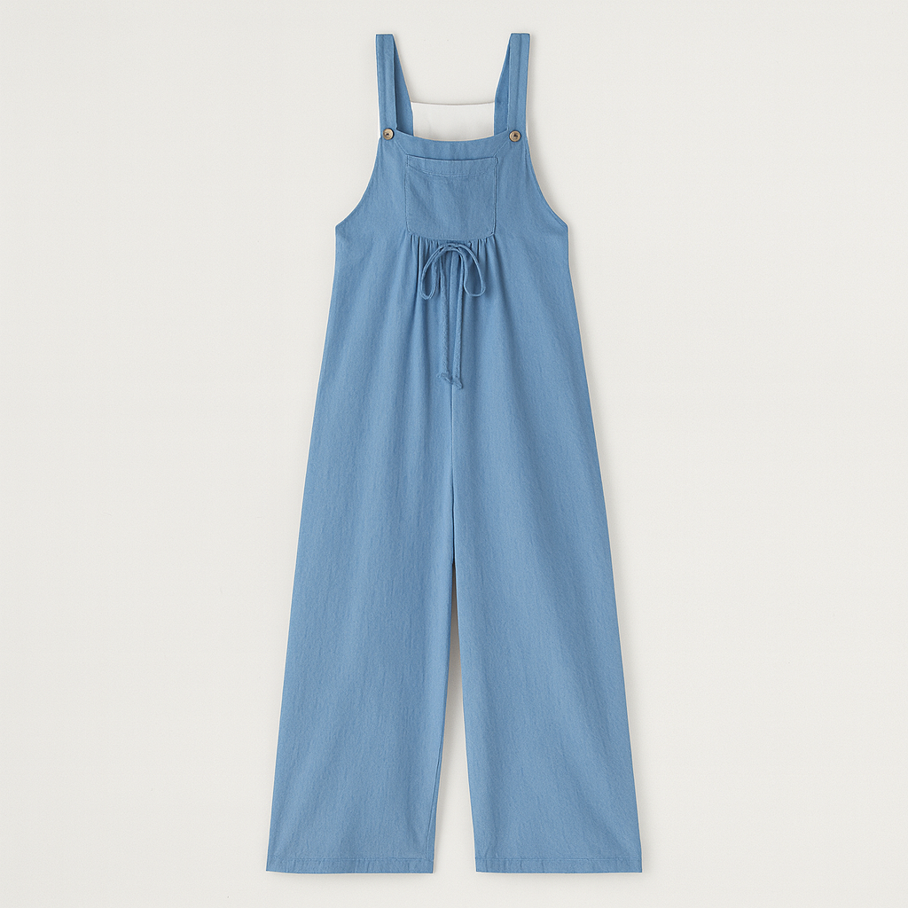 The Karolina Linen Jumpsuit – Jumpsuits – Blue – Lila Faye