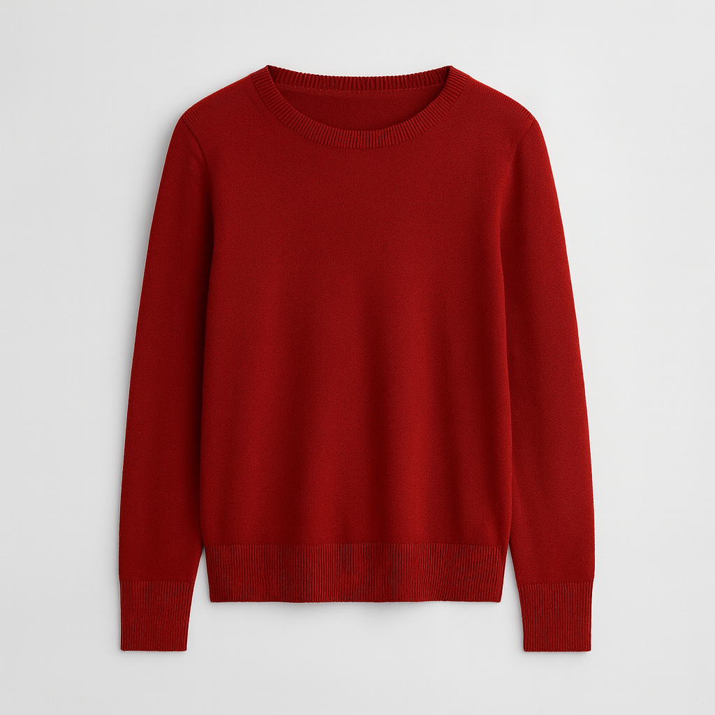The Dorevelle Merino Wool Sweater – Sweater – Burgundy – Lila Faye