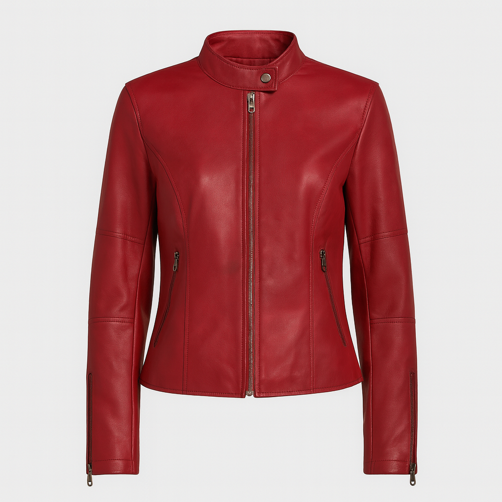 The Elara Casual Jacket – Jacket – Burgundy – Lila Faye