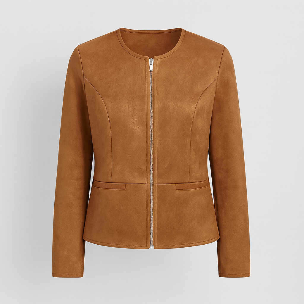 The Adeline Cropped Jacket – Jacket – Caramel – Lila Faye