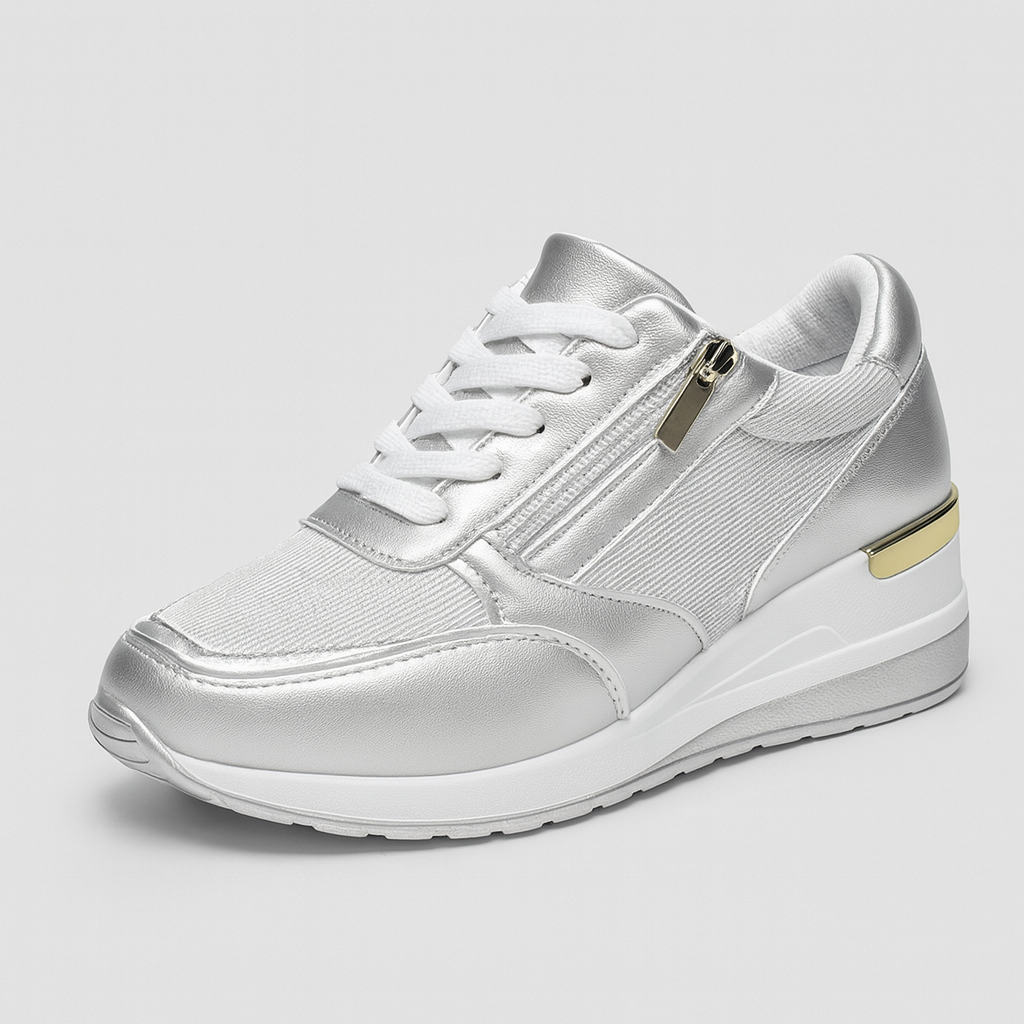 The Karin Trainers – Sneakers – Silver – Lila Faye