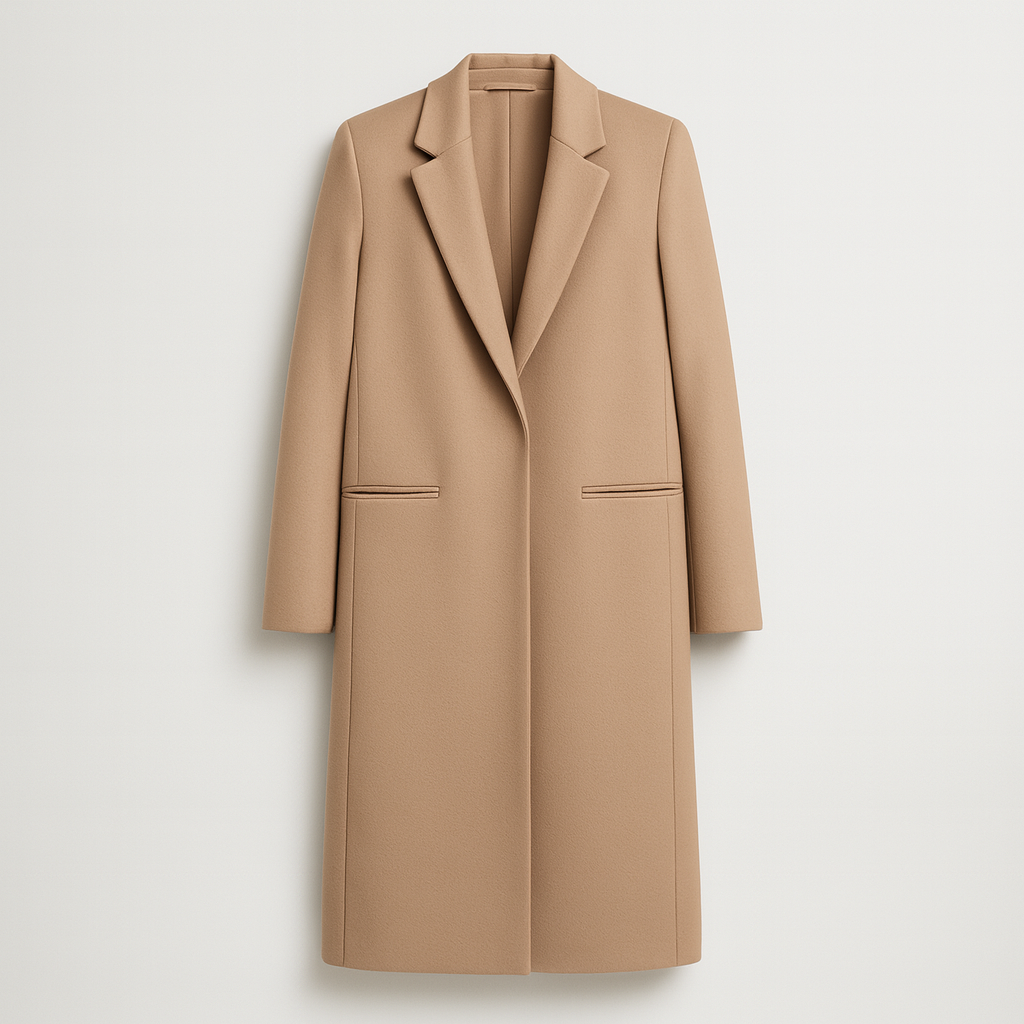The Marcelline Long Overcoat – Coat – Light Grey – Lila Faye