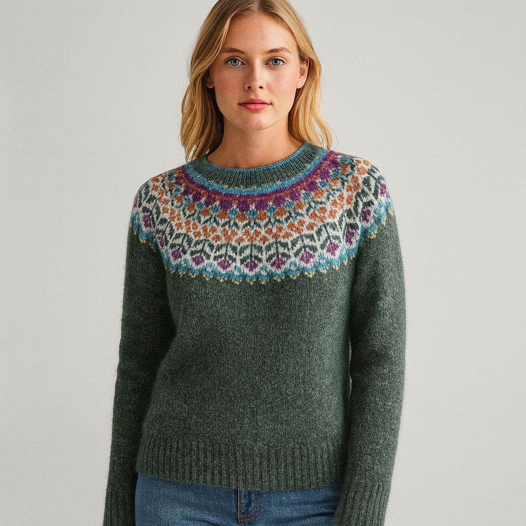 The Brooke Fair Isle Sweater – Sweaters – – Lila Faye