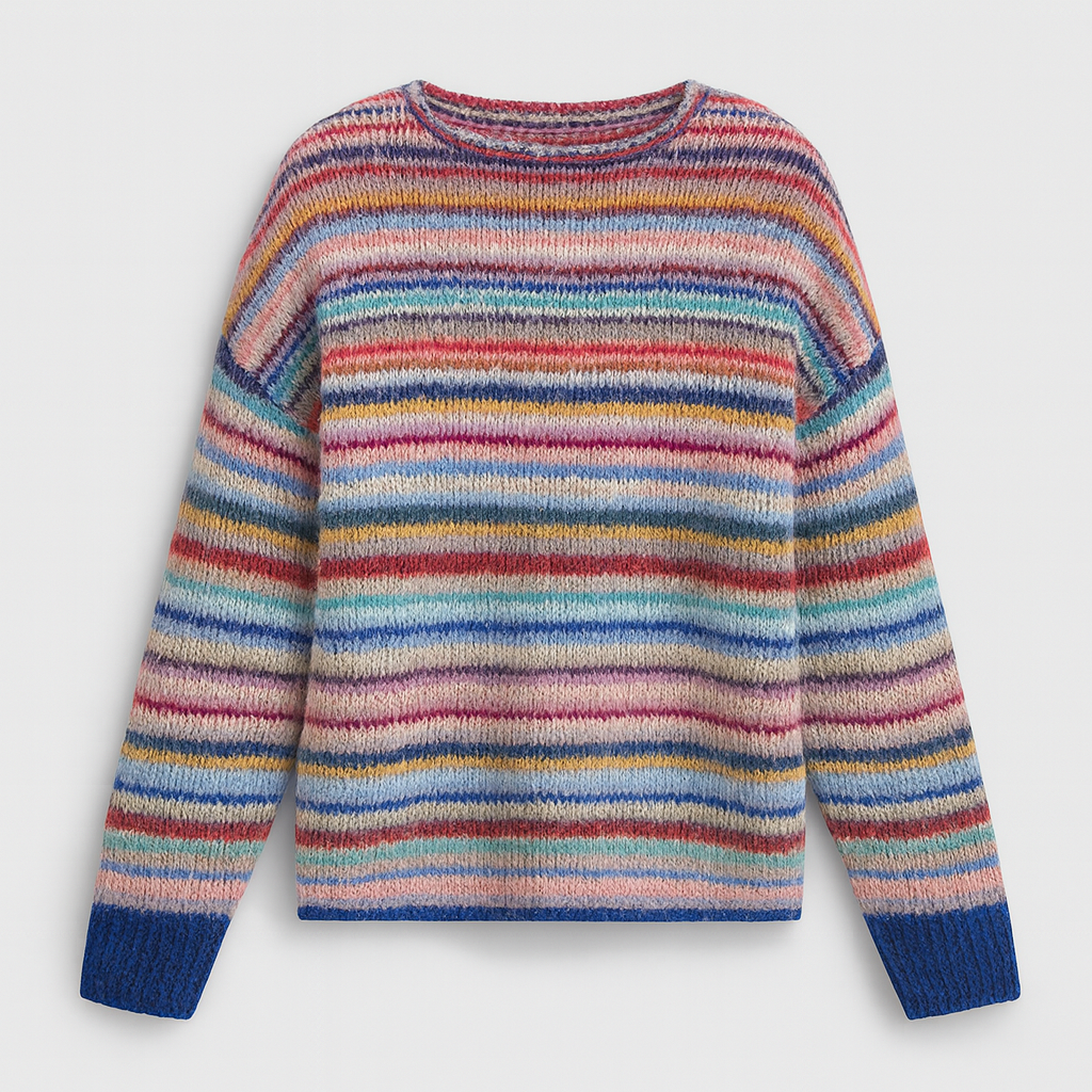 The Marisol Patterned Sweater – Sweaters – Multicolour 2 – Lila Faye