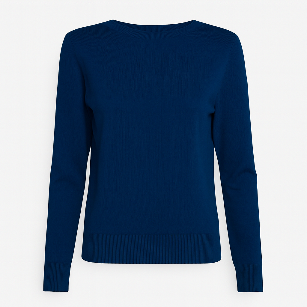 The Dorevelle Merino Wool Sweater – Sweater – Navy – Lila Faye