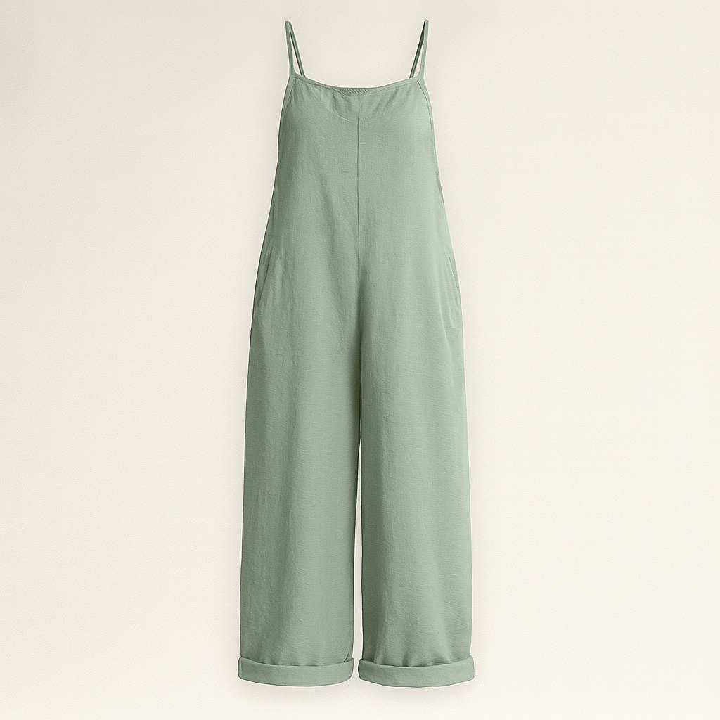 The Kaia Linen Jumpsuit – Jumpsuits – Olive – Lila Faye