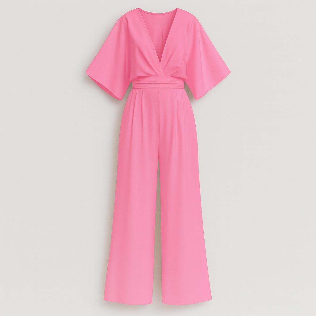 The Celeste Wide-Leg Jumpsuit – Jumpsuits – Pink – Lila Faye