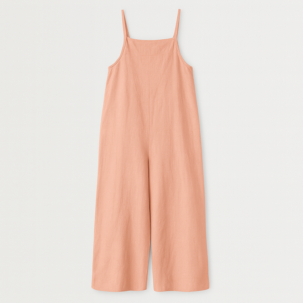 The Kaia Linen Jumpsuit – Jumpsuits – Pink – Lila Faye