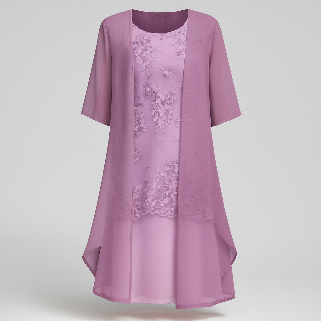 The Maribel Floral Midi Dress – Dress – Purple – Lila Faye