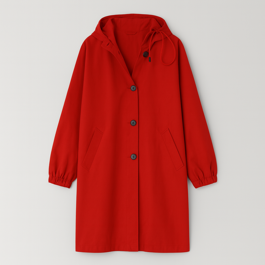 The Liriel Waterproof Windbreaker Jacket – Jacket – Red – Lila Faye