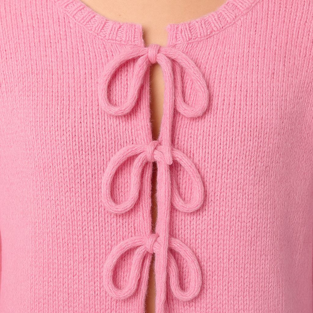 The Colette Bow Cardigan – – –Lila Faye