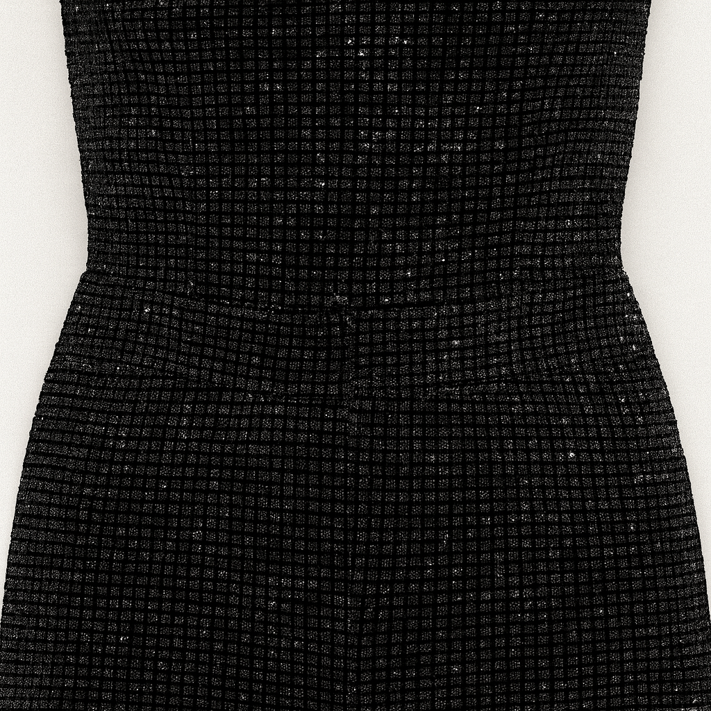 Sequin strapless jumpsuit with fitted bodice and straight-leg design