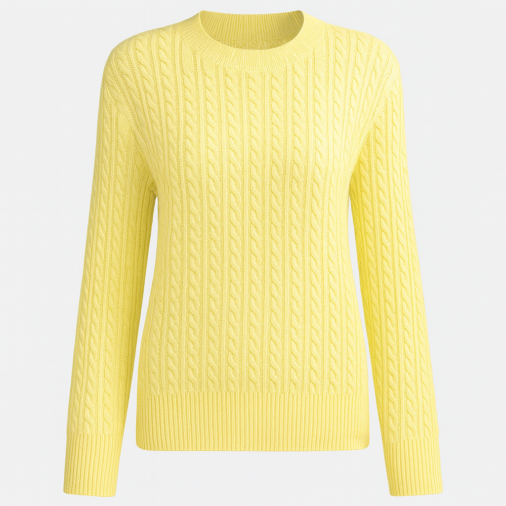 The Dorevelle Round-Neck Sweater – Sweater – Yellow – Lila Faye