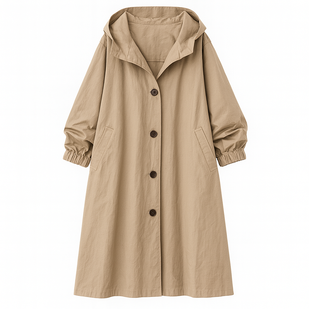 The Avril Trench Coat – Coat – Khaki – Lila Faye
