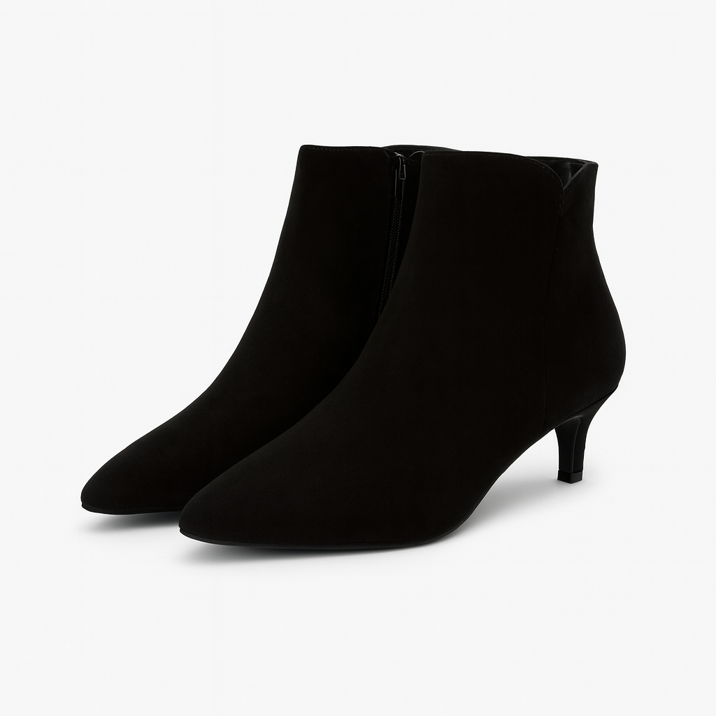 The Alina High Heel Ankle Boots – Shoes – Black – Lila Faye
