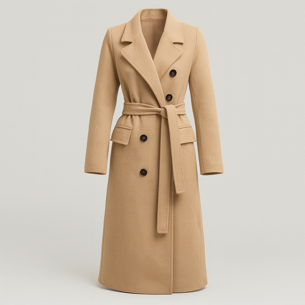 The Isabella Long Trenchcoat – Coat – Beige – Lila Faye