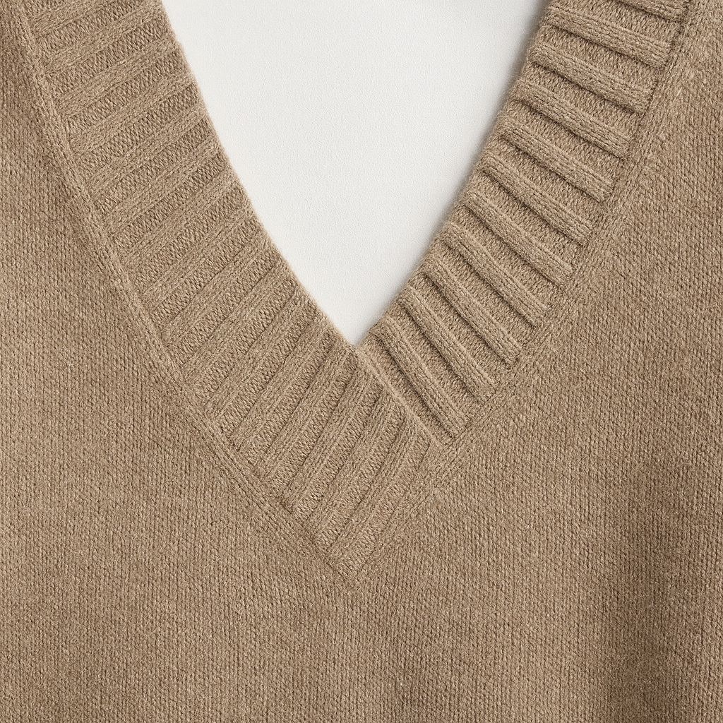 The Livia V-Neck Knit Sweater – Sweaters – – Lila Faye