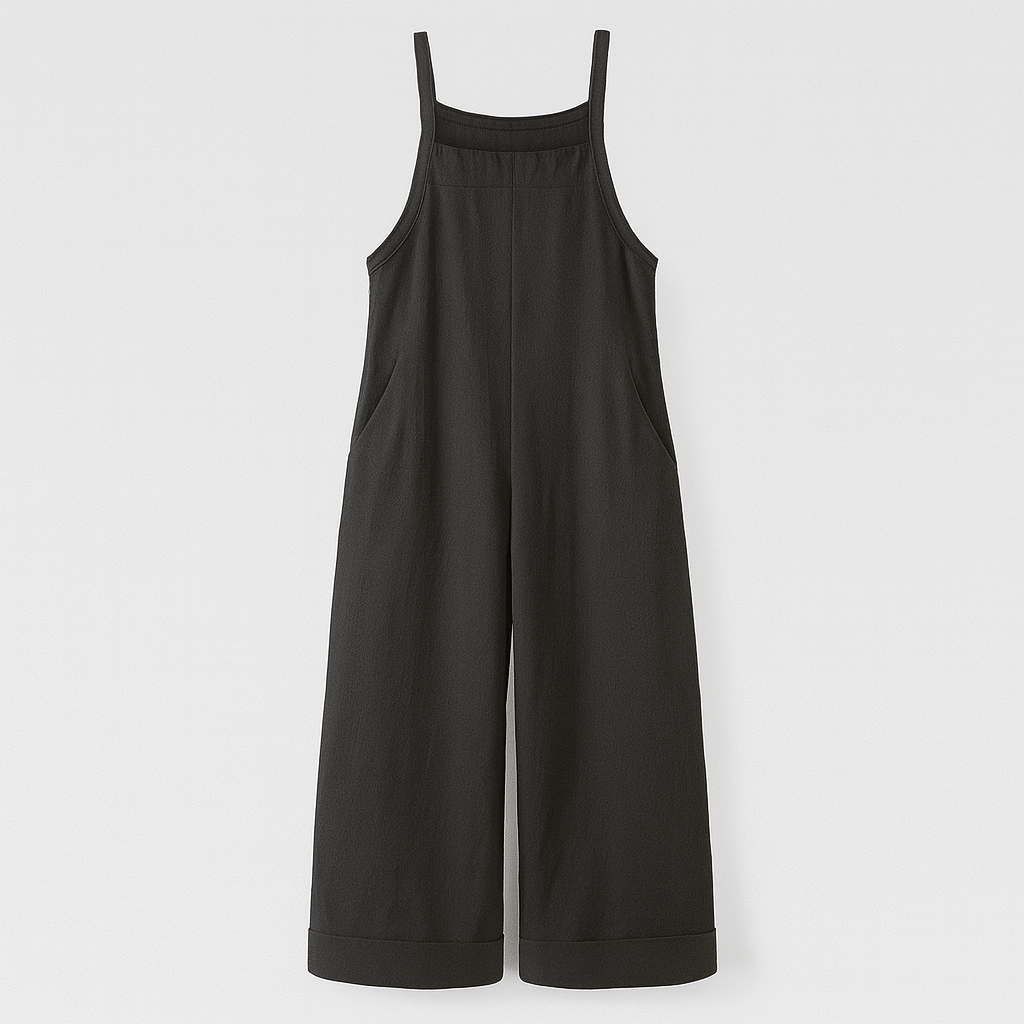 The Kaia Linen Jumpsuit – Jumpsuits – Black – Lila Faye