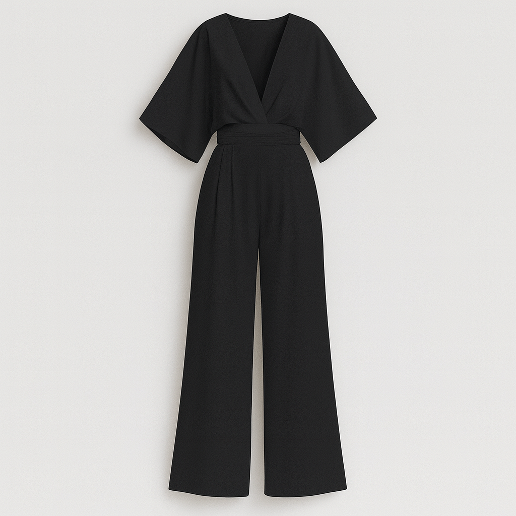 The Celeste Wide-Leg Jumpsuit – Jumpsuits – Black – Lila Faye