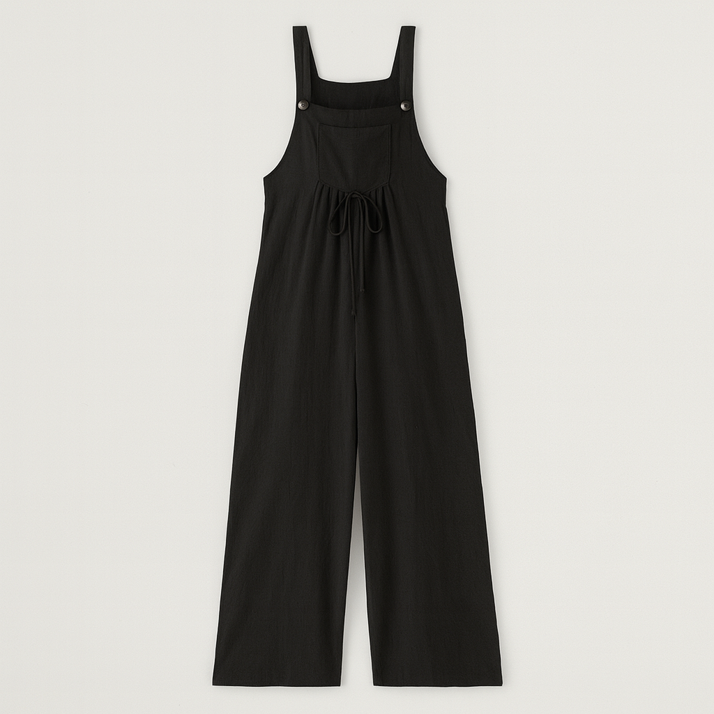 The Karolina Linen Jumpsuit – Jumpsuits – Black – Lila Faye