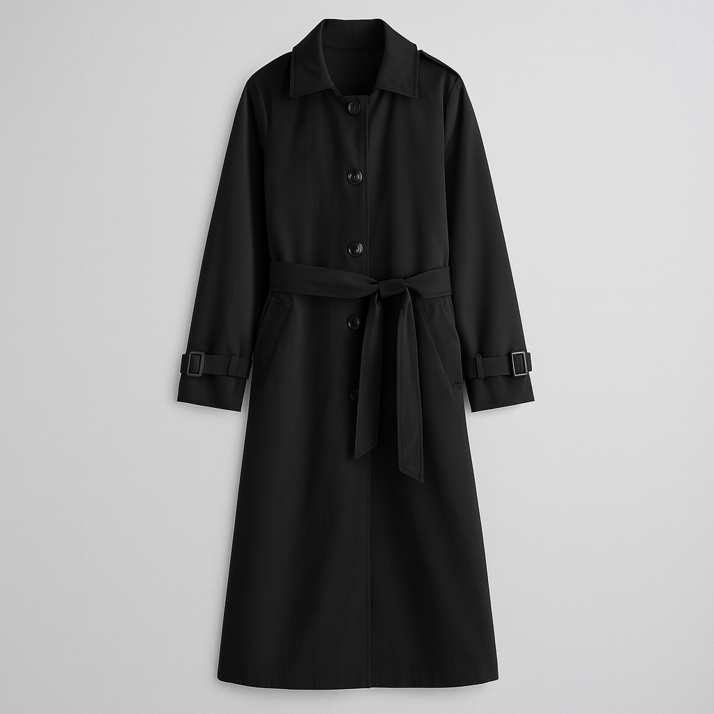 The Paige Double-Breasted Coat – Jacket – Black – Lila Faye