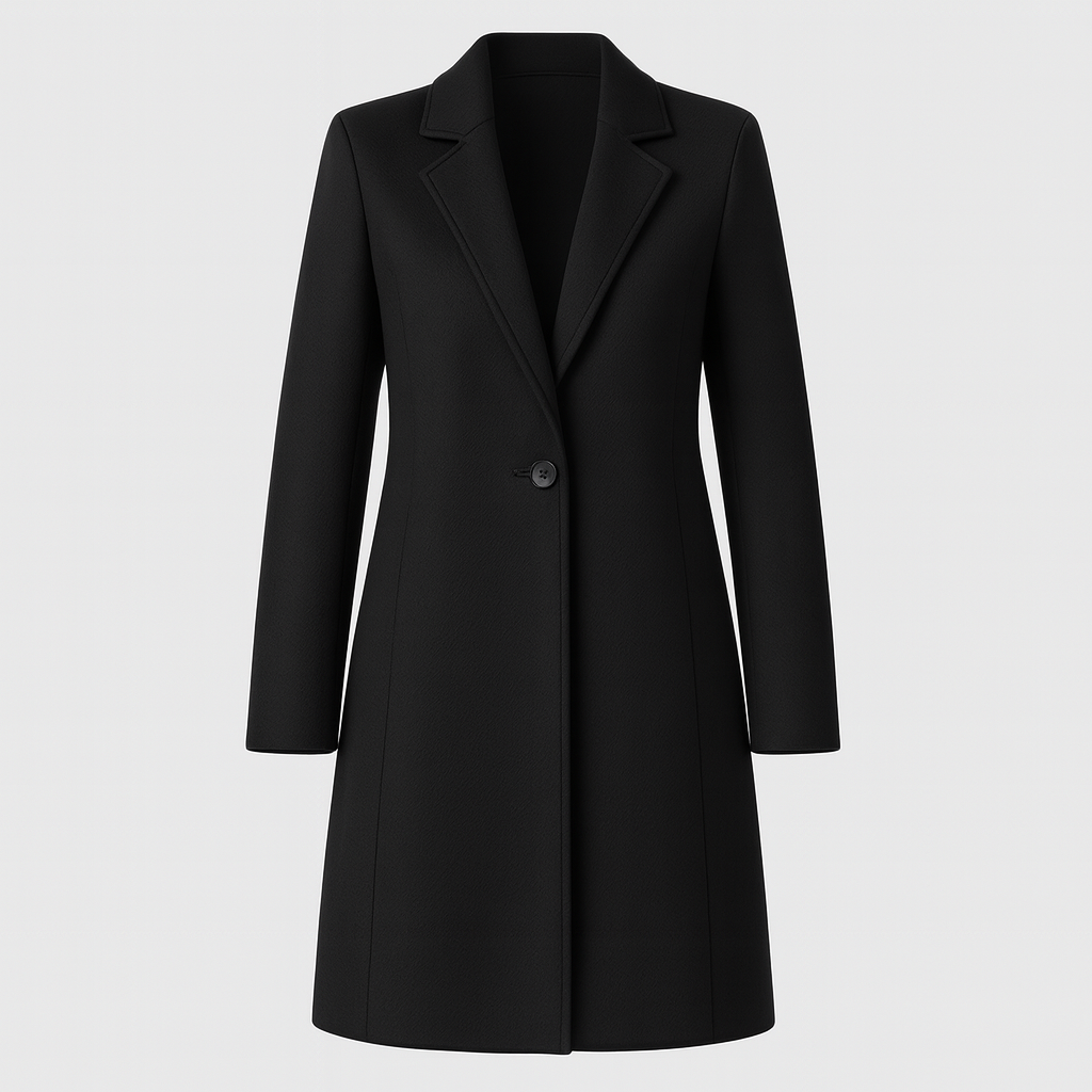 The Seraphine Tailored Coat – Coat – Black – Lila Faye