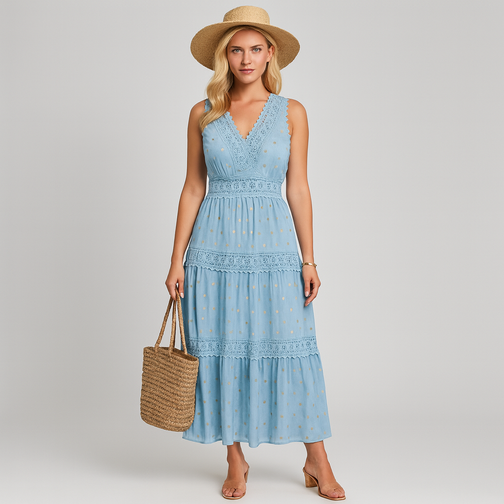 The Hera Boho Maxi Dress – Dress – – Lila Faye