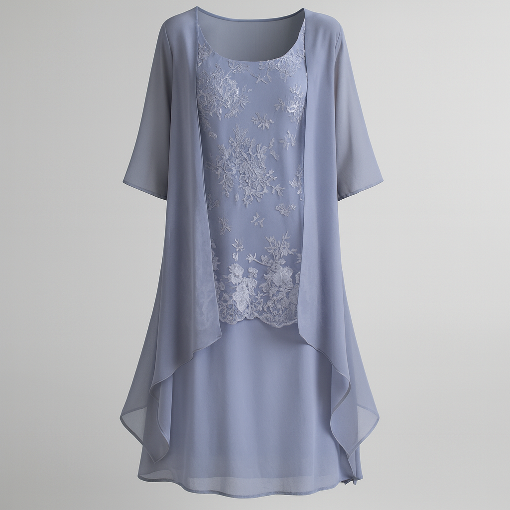 The Maribel Floral Midi Dress – Dress – Blue – Lila Faye