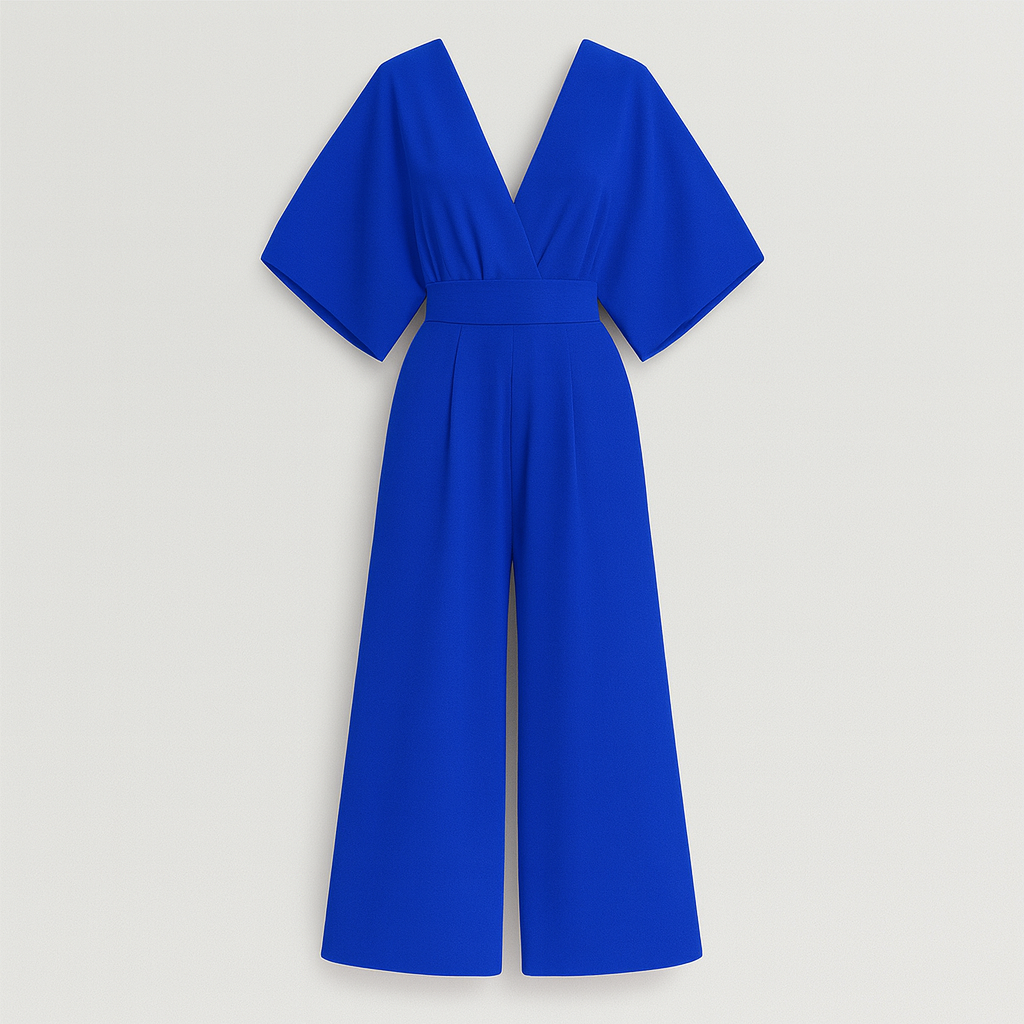 The Celeste Wide-Leg Jumpsuit – Jumpsuits – Blue – Lila Faye