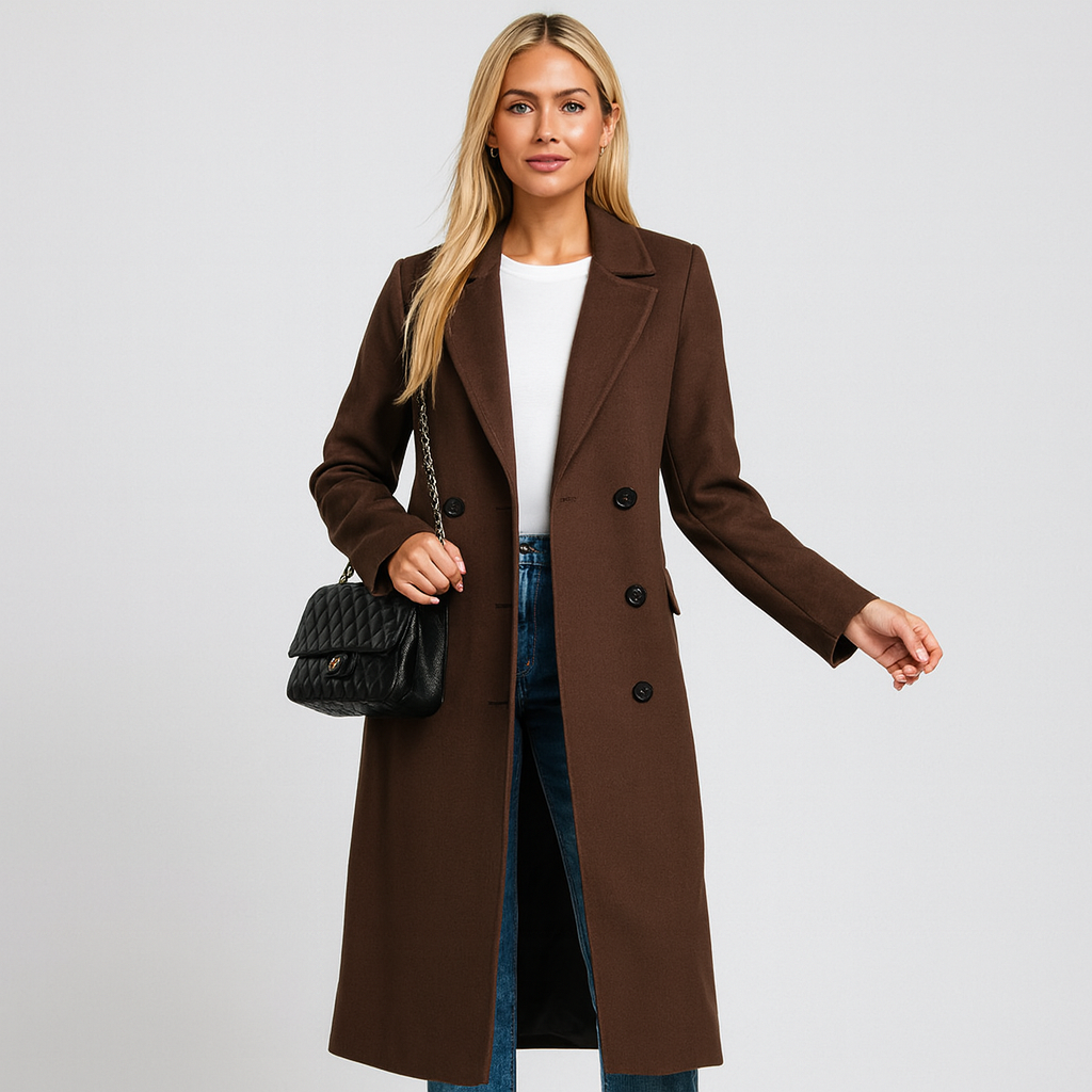 The Claudia Double-Breasted Winter Coat – Coat – – Lila Faye