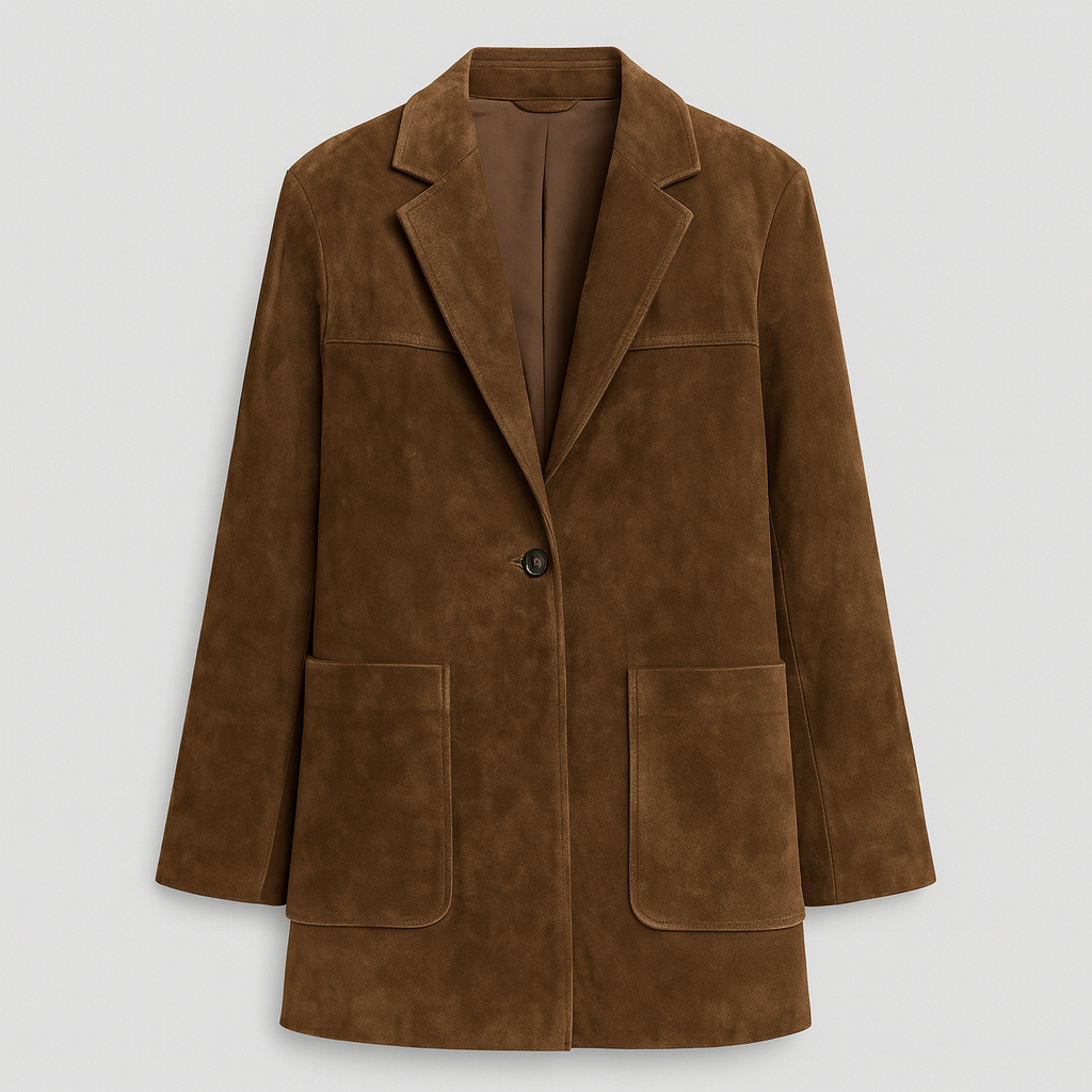 The Emilia Suede Trenchcoat – Coat – Brown – Lila Faye