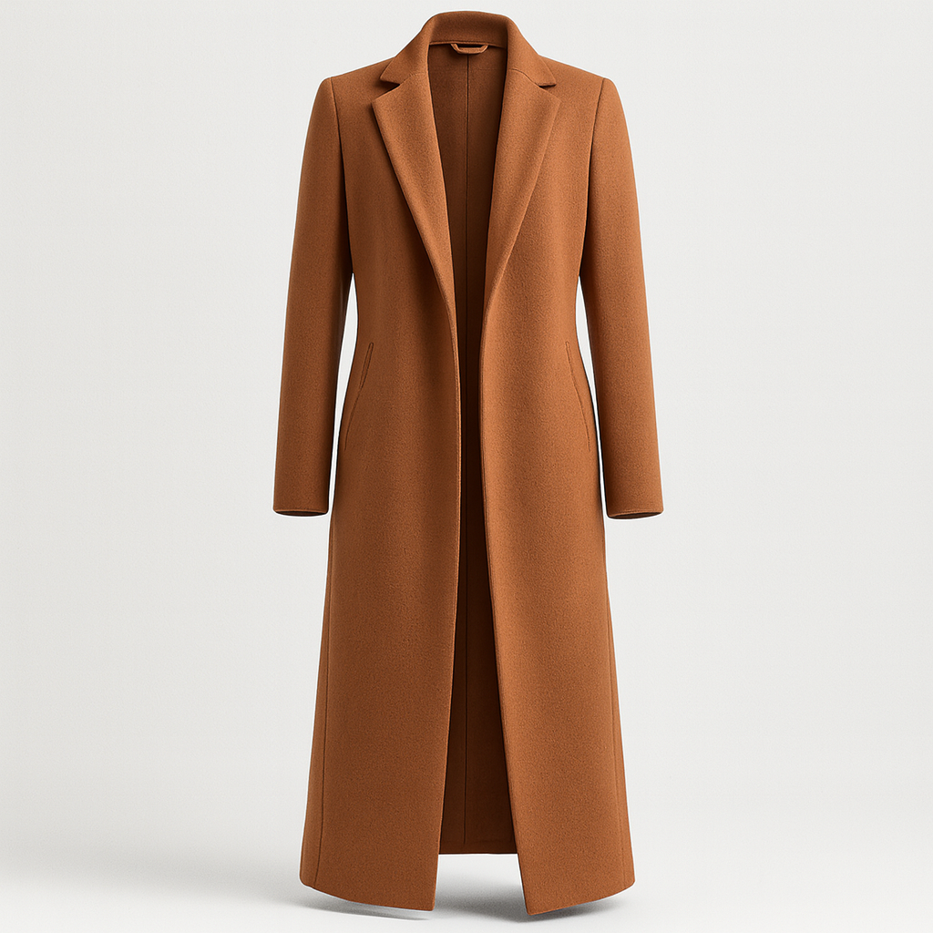 The Elowen Plus Size Overcoat – Coat – Brown – Lila Faye