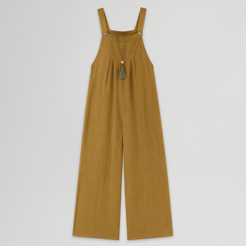 The Karolina Linen Jumpsuit – Jumpsuits – Brown – Lila Faye
