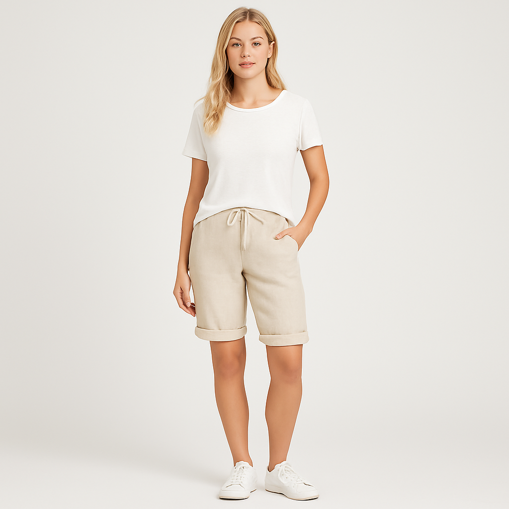 The Sofia Linen Capri Trousers – Trousers – – Lila Faye