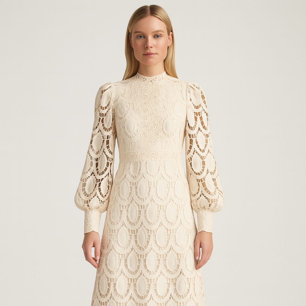 The Elara Lace Midi Dress – Dress – – Lila Faye