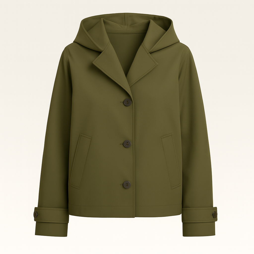 The Selene Hooded Jacket – Jacket – Green – Lila Faye