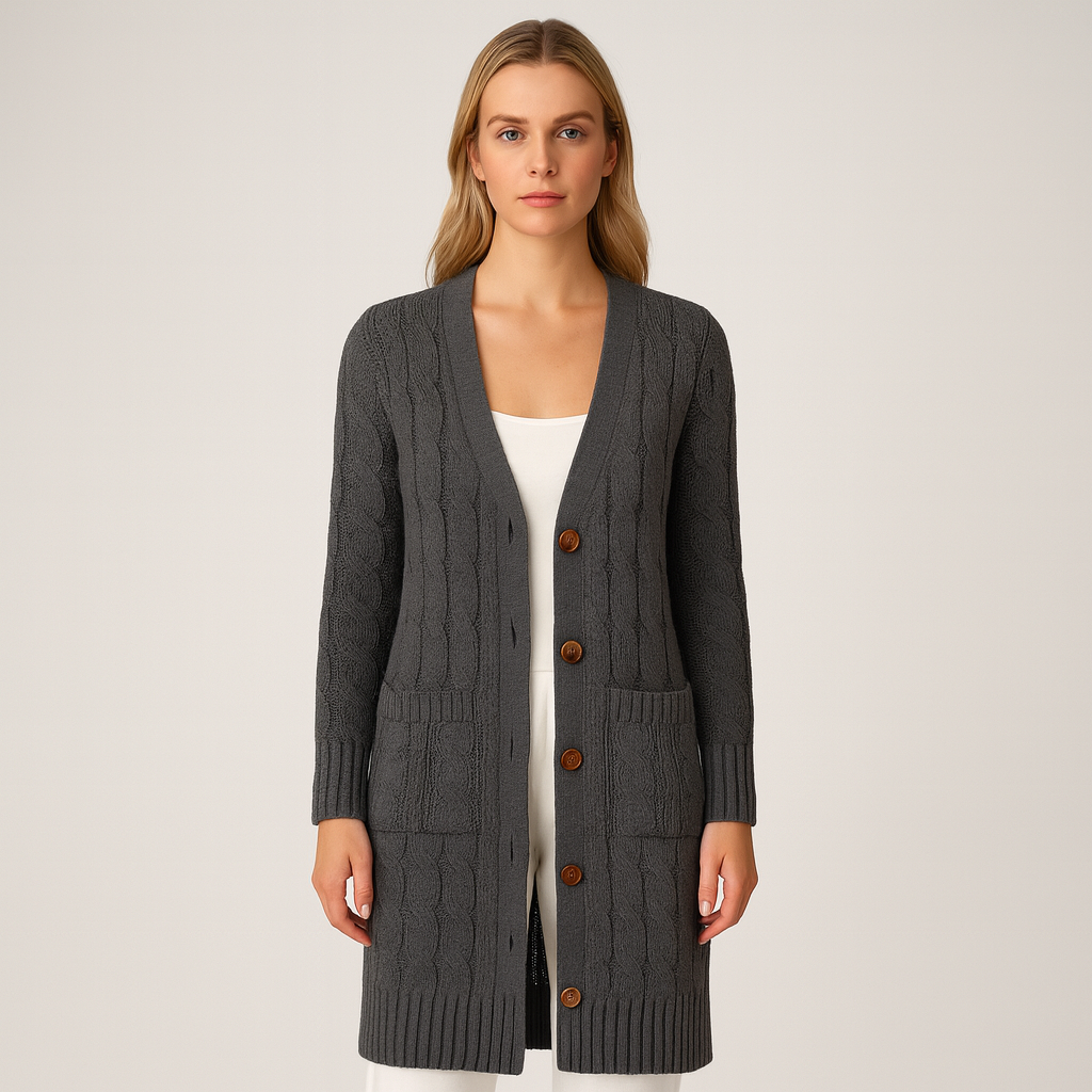 The Palmira Long Knit Cardigan – Cardigan – – Lila Faye