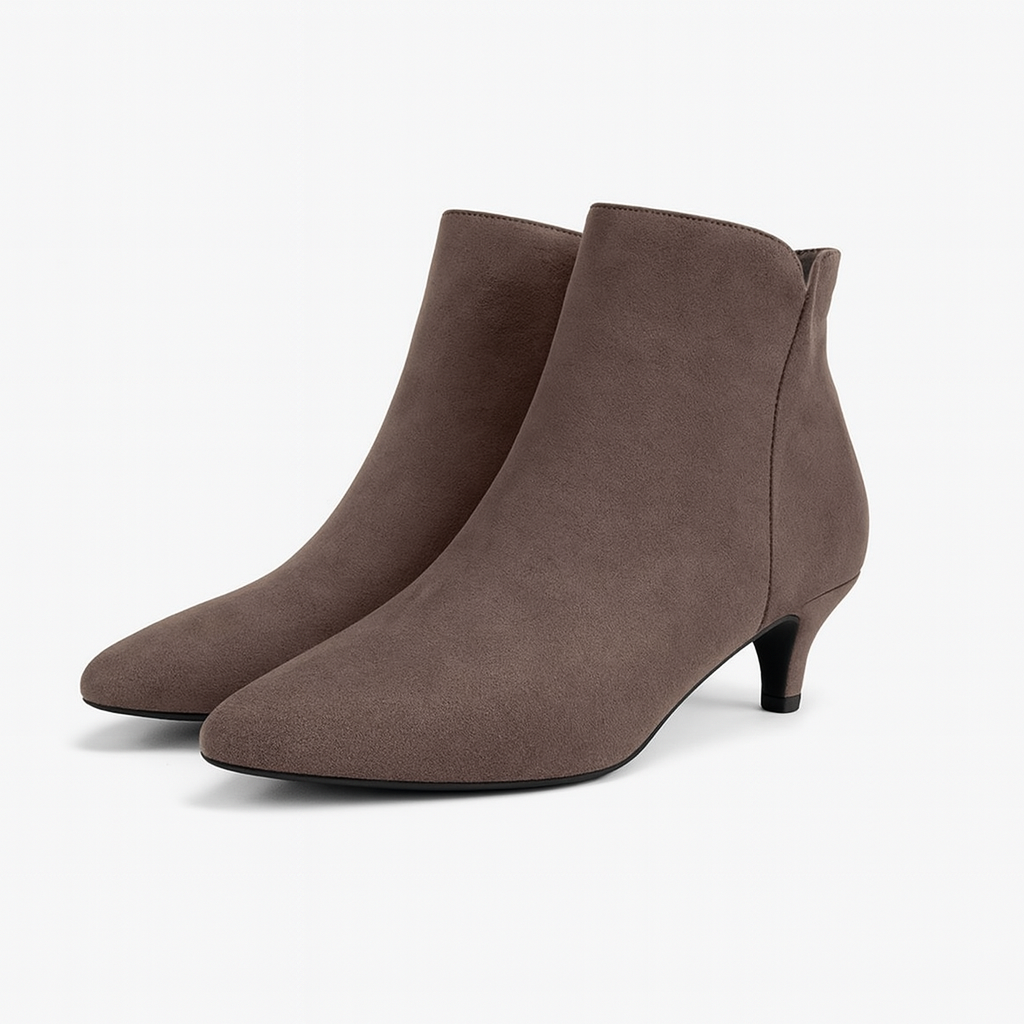 The Alina High Heel Ankle Boots – Shoes – Coffee – Lila Faye