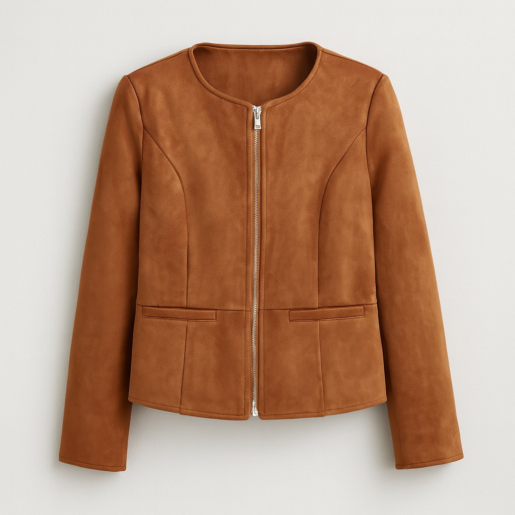 The Adeline Cropped Jacket – Jacket – Dark Brown – Lila Faye
