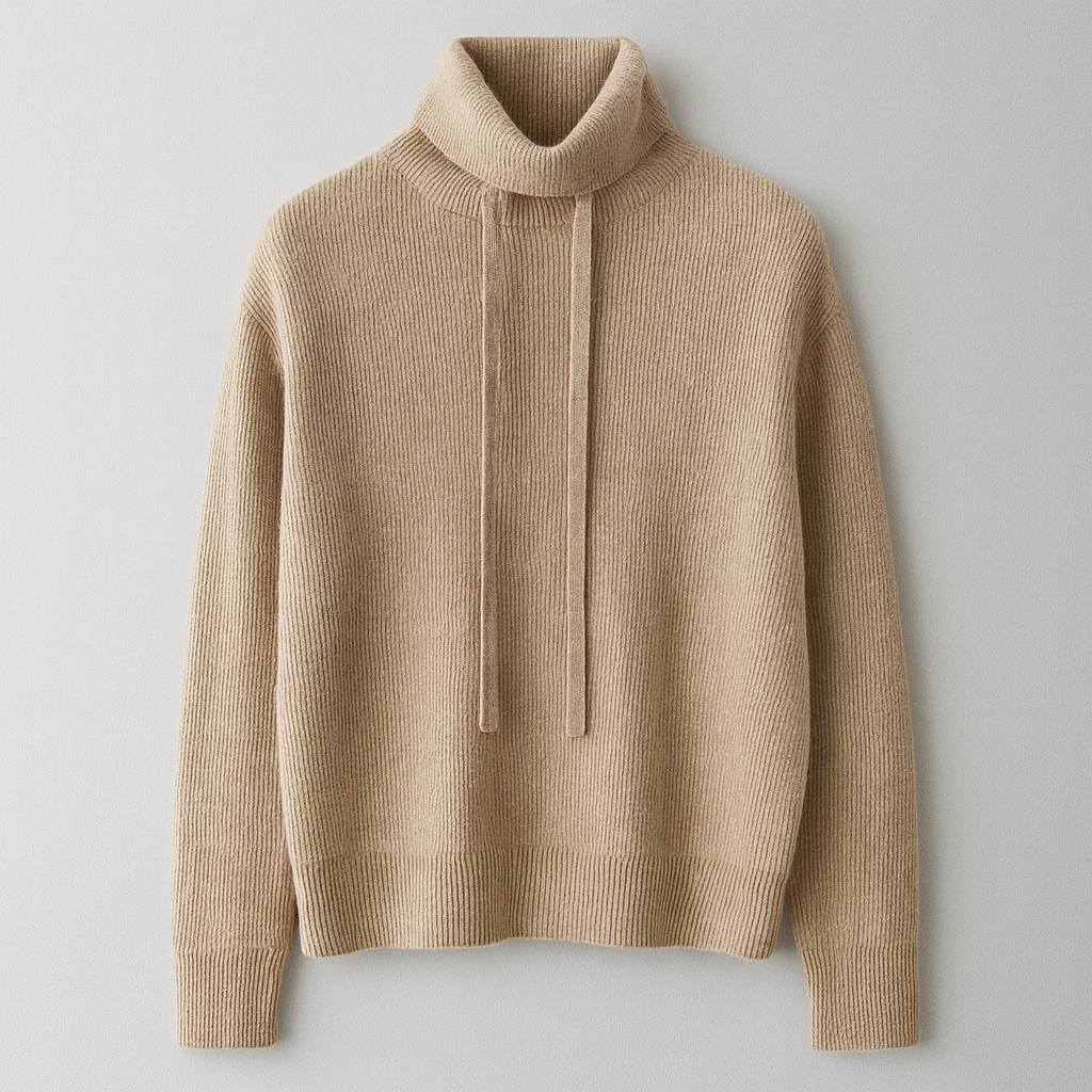 The Colette Cashmere Turtleneck Sweater – Sweaters – Dark Brown – Lila Faye