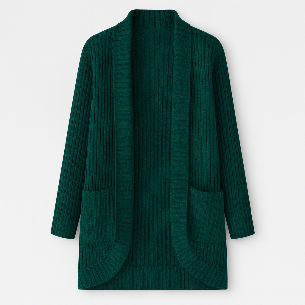 The Dorevelle Knit Cardigan – Sweater – Dark Green – Lila Faye