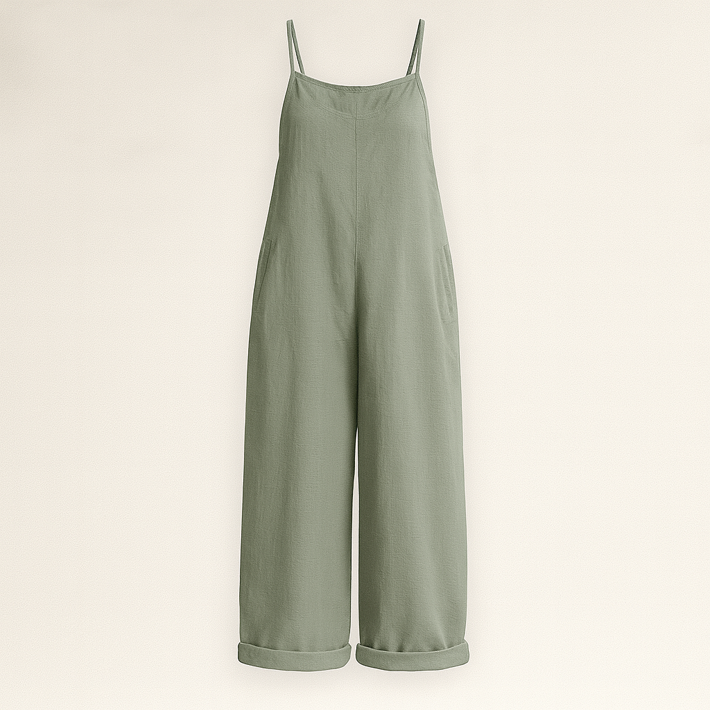 The Kaia Linen Jumpsuit – Jumpsuits – Dark Grey – Lila Faye