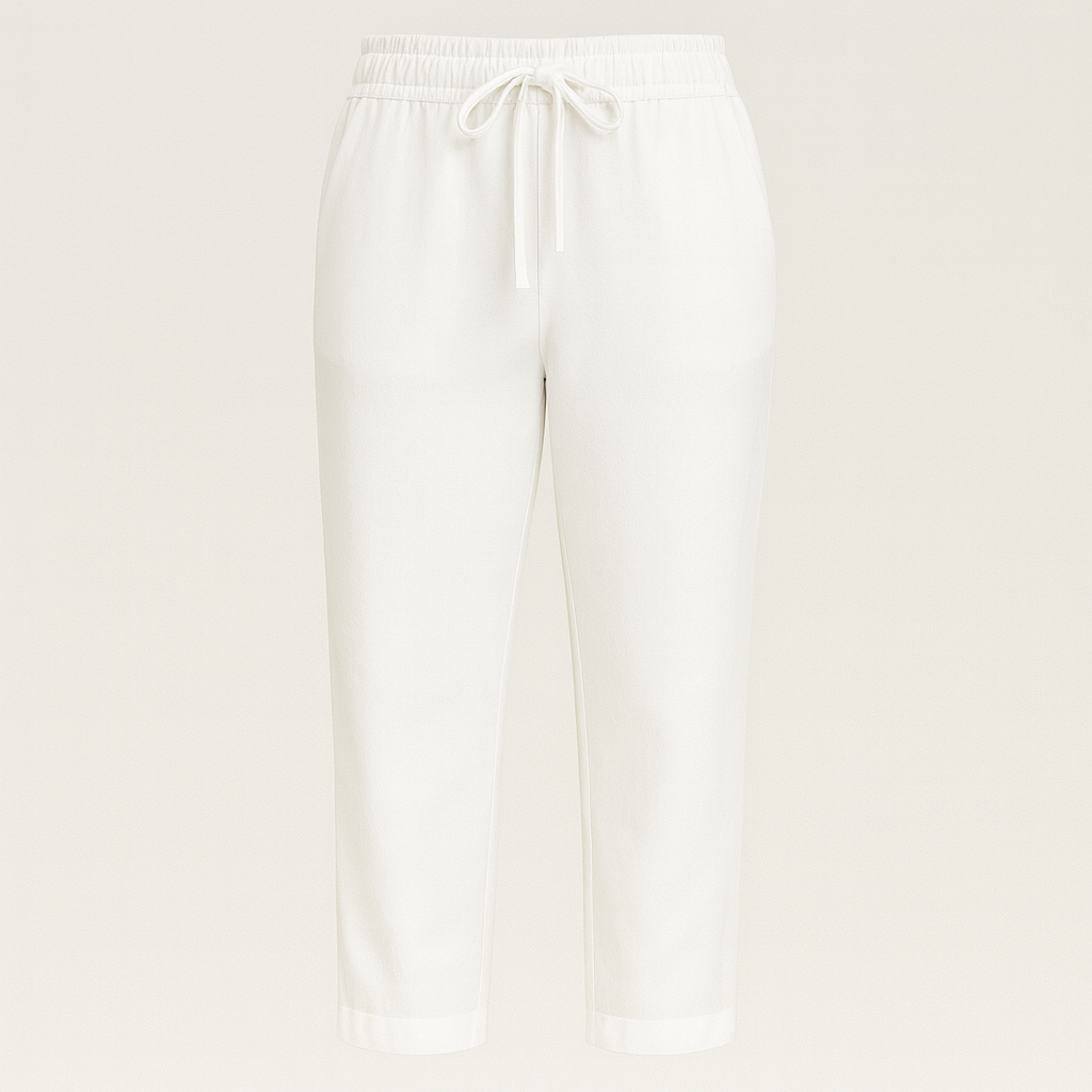 The Femke Linen Pants – Women's Pants – White – Lila Faye