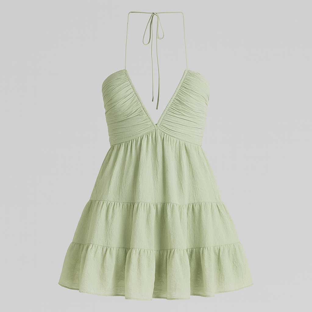 The Dima Elegant Sleeveless Dress – Dress – Green – Lila Faye